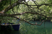 Lake, tipi accommodation in Cornwall