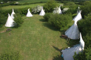Tipi village, tipi accommodation in Cornwall