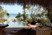 Pool, luxury eco lodge in Mozambique