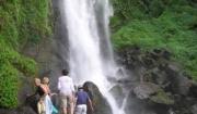 Waterfall, luxury resort in Dominica
