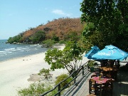 Beach, lodge on the shores of Lake Malawi