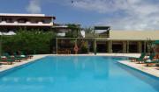 Pool, beach resort on the Galapagos Islands