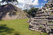 Ruins, jungle accommodation in Belize