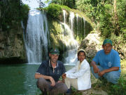 Belize rainforest accommodation, waterfall