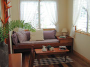 Sitting room, jungle accommodation in Belize