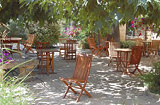 Terrace at Arles famhouse accommodation, France