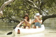 Canoeing, Australian bush camp accommodation