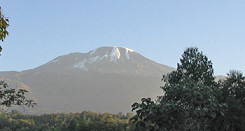 View of Kilimanjaro, community based accommodation