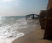 Beachfront Bedouin camp