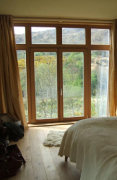 Ireland eco lodge accommodation, bedroom