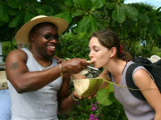 Coconut milk, Cayman Islands. Photo by Cayman Islands Tourist Board