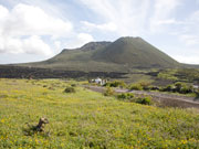 Dormant cone of Monte Corona, Lanzarote. Photo by Nick Haslam