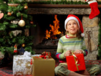 Christmas by the fire