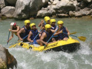 White water rafting in Spain