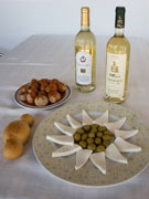 Goats cheese and olives, Lanzarote. Photo by Nick Haslam