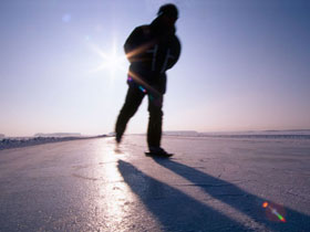 Ice skating in Helsinki