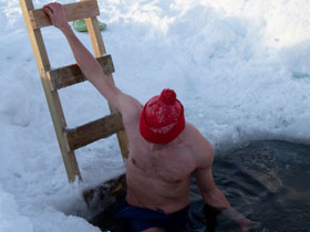 Ice swimming in Helsinki