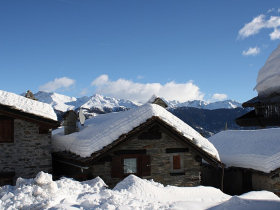 Cross country skiing in Chamonix, France