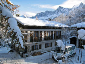 Cross country skiing in Chamonix, France