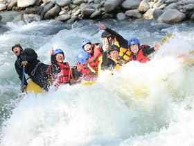 White water rafting in Japan