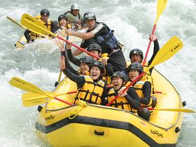 White water rafting in Japan