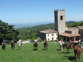 Tuscany horse riding holiday in Italy
