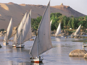 Nile traditional cruise of Egypt