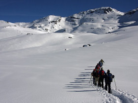 Snowshoeing in the Nevache Valley France