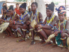 Bead making workshop in Ghana