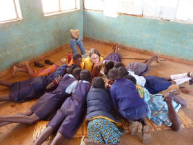 Book bus project in Zambia refugee camp