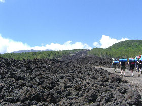 Mt Etna trek for charity, Italy