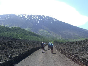 Mt Etna trek for charity, Italy