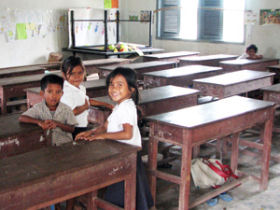 Teach children in Cambodia