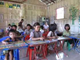 Teach children in Cambodia