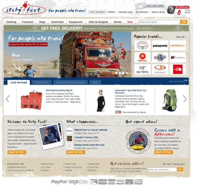 Visit Itchy Feet's online travel shop