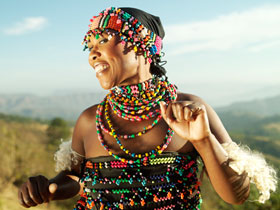 Beaded lady, KwaZulu-Natal