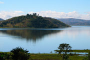 Hotel view, Lake shore hotel in Madagascar