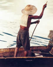 Local fisherman, Luxury beach resort in Zanzibar