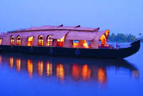 Sunset, Backwaters house boat accommodation in Kerala