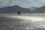 Fisherman near luxury beach resort in Brazil