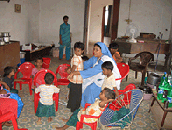 Children at the orphanage, Goa