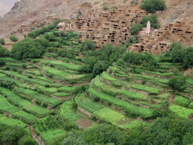 Walking in Atlas Mountains, Morocco