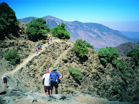 Walking in Atlas Mountains, Morocco