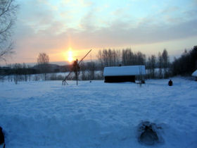 Family winter sports holiday in Finland