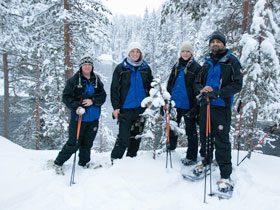 Snowshoeing holiday in Finland