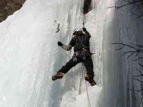 Ice climbing holiday in the French Alps