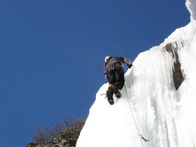 Ice climbing holiday in the French Alps