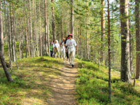 Hiking along the ridge