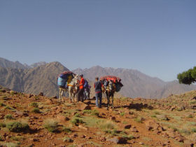 Family walking holiday in the Atlas Mountains