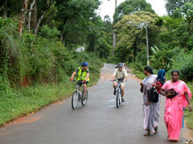 Walking and cycling holiday in Kerala, India
